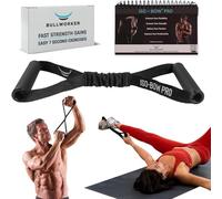 Bullworker ISO-BOW Pro - Equipo de ejercicio isométrico: correa de estiramiento y equipo de entrenamiento, correas de ejercicio portátiles para gimnasio en casa con asas, yoga, pilates, movilidad y