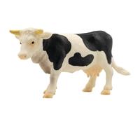Bullyland- Animales 62609-Figura, Vaca Fanny Negro-Blanco, Aprox. 7 cm de Altura, Figura Pintada a Mano, sin PVC, para niños para el Juego imaginativo, Color Colorido (62609)