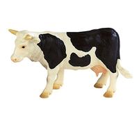 Bullyland- Animales 62609-Figura, Vaca Fanny Negro-Blanco, Aprox. 7 cm de Altura, Figura Pintada a Mano, sin PVC, para niños para el Juego imaginativo, Color Colorido (62609)