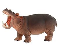 Bully-63691 Bullyland 63691-Figura de Juego, hipopótamo, Aprox. 14,8 cm de Altura, Figura Pintada a Mano, sin PVC, para Que los niños jueguen con la imaginación, Color Colorido, único (63691)