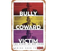 Bully. Coward Victim. The Story of Roy Cohn 2019 - Cartel de metal para decoración de pared, 20,3 x 30,5 cm