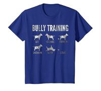 Bully Training - Camiseta de Bull Terrier inglés Camiseta, Niños, Azul Real, 2 años