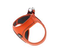 BullyBillows Arnés para Perros Step-In con Asa | Arnés para Cachorros/Razas Pequeñas con Forro Acolchado y Arnés para Perros Altamente Reflectante | Naranja | Mediana