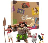 Bullyland 13261 - Walt Disney Vaiana play figure set con Vaiana, semidios Maui, cerdo Pua & Heihei, fiel al detalle, ideal como figura de tarta y regalo para niños