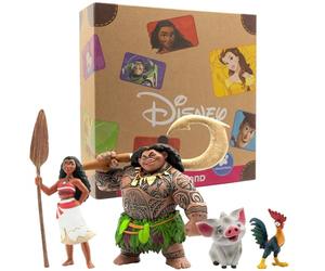 Bullyland 13261 - Walt Disney Vaiana play figure set con Vaiana, semidios Maui, cerdo Pua & Heihei, fiel al detalle, ideal como figura de tarta y regalo para niños