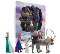 Bullyland 13413 - Juego de Figuras de Jubileo de la Princesa Elsa, Anna, Kristoff, Sven y Olaf de Walt Disney La Reina de Hielo, Ideal como pequeño Regalo para niños a Partir de 3 años