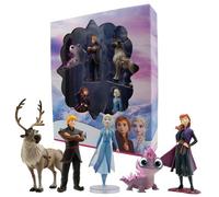 Bullyland 13414 - Juego de Figuras de Jubileo de la Princesa Elsa, Anna, Salamandra Bruni, Kristoff y Sven de Walt Disney Frozen 2, Ideal como pequeño Regalo para niños a Partir de 3 años