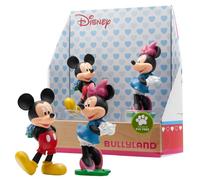 Bullyland 15077 - Juego de Figuras de Walt Disney Mickey Valentine - Mickey y Minnie, Figuras pintadas a Mano, sin PVC, Gran Regalo para niños y niñas para Jugar imaginativamente