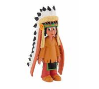 Bullyland 43356 - Figura de Juego, Yakari con decoración de Plumas, Aprox. 6 cm de Altura, Figura Pintada a Mano, sin PVC, para Que los niños jueguen de Forma imaginativa