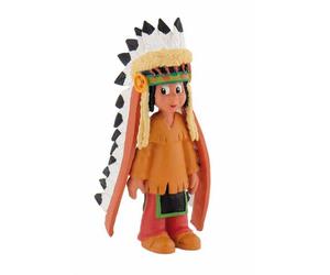 Bullyland 43356 - Figura de Juego, Yakari con decoración de Plumas, Aprox. 6 cm de Altura, Figura Pintada a Mano, sin PVC, para Que los niños jueguen de Forma imaginativa