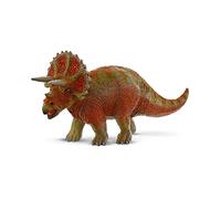 Bullyland 61446 - Figura de Juego, Triceratops Mediano, Museum Line, Aprox. 8 cm de Altura, Figura Pintada a Mano, sin PVC, para Que los niños jueguen con imaginación