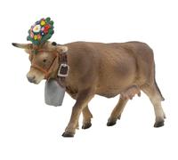 BULLYLAND 62615-Figura de Juego, la Vaca Alpina Darina, Aprox. 8,5 cm de Altura, Figura Pintada a Mano, sin PVC, para Que los niños jueguen con la imaginación, Multicolor (Bullyworld 62615)