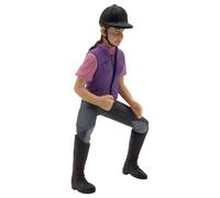 Bullyland 62728-Figura de Juego, niña a Caballo Julia, Aprox. 9,7 cm de Altura, Figura Pintada a Mano, sin PVC, para Que los niños jueguen de Forma imaginativa, Color Colorido (Bullyworld 62728)