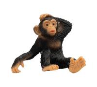 Bullyland 63686-Figura de Juego, Cachorro de chimpancé, Aprox. 4 cm de Altura, Figura Pintada a Mano, sin PVC, para Que los niños jueguen de Forma imaginativa, Color Colorido (Bullyworld 63686)