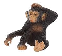 Bullyland 63686-Figura de Juego, Cachorro de chimpancé, Aprox. 4 cm de Altura, Figura Pintada a Mano, sin PVC, para Que los niños jueguen de Forma imaginativa, Color Colorido (Bullyworld 63686)