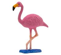 Bullyland 63716 - Figura de Juego, Flamenco, Aprox. 8 cm, Rosa Grande, Figura Pintada a Mano, sin PVC, para Que los niños jueguen de Forma imaginativa