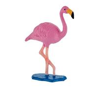 Bullyland 63716 - Figura de Juego, Flamenco, Aprox. 8 cm, Rosa Grande, Figura Pintada a Mano, sin PVC, para Que los niños jueguen de Forma imaginativa