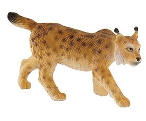 Bullyland 64449-Figura de Juego, Lince, Aprox. 5 cm de Altura, Figura Pintada a Mano, sin PVC, para Que los niños jueguen con imaginación, Color Colorido (Bullyworld 64449)