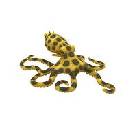 Bullyland 67510 - Figura de Pulpo con Anillo Azul, Aprox. 13,8 cm, Figura de Animal Detallada, sin PVC, Ideal como pequeño Regalo para niños a Partir de 3 años