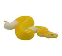 Bullyland 68485 - Figura de Juego, pitón Real albina, Aprox. 9 cm de Altura, Figura Pintada a Mano, sin PVC, para Que los niños jueguen con la fantasía