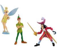 Bullyland Dispney Peter Pan - Set 3 Figures Hook Tinkerbell Pan 8 - 10 cm