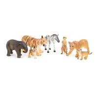 Bullyland Fauna 7 Animales Elefante Tigre Cebra León Figuras Infantiles