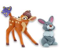 Bullyland Muñeco Disney Bambi y Tambor - Pack 2 Figuras Originales Coleccionables, Set Infantil para Jugar, Decorar o Regalar