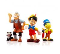 Bullyland Set 3 Figuras Pinocho Disney - Pinocho, Gepetto y Pepe Grillo - Figuras Originales 8 cm Pintadas a Mano - Sin PVC - Juguete Infantil y Coleccionable +3 Años