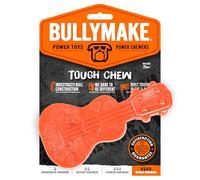 BullyMake Toss n' Treat Ukelele con sabor a mantequilla de maní, juguete masticable para perros, talla única