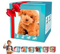 Bulnire Perro de Juguete para Pasear, Cachorro Robot Realista, Nuevo Peluche Que Actúa como un Cachorro Realista, Regalo para Niños y Adultos (B)