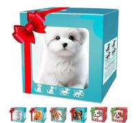 Bulnire Robot Dog, Realistic Robot Puppy, Realistic Puppy with Soft Fur, Walks, Barks, and Wags Tail, Suitable for Children Under 3 Years Old (2*A)