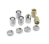 bulón de rueda Compatible con Hyundai M12x1.5 Tuercas de seguridad para ruedas 4 tuercas seguridad con 2 llaves pernos de rueda acero al carbono forjados para neumáticos automóvil(M12x1.25)