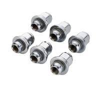 bulones llanta Compatible Con Infiniti Para QX50 Q60 EX35 2008-2012 Disponibles En Negro O Plateado Tuercas Rueda Hexagonales M12x1.25 21 Mm 37 Mm(Silver)