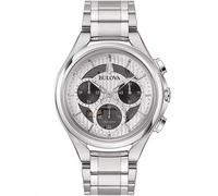 Bulova 96A301 Reloj Hombre Cronografo 45mm Chronograph Cuarzo Unisex Blanco P...