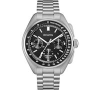 Bulova Piloto Lunar 96B258 - Reloj de Pulsera de diseño para Hombre - Función de cronógrafo - Acero Inoxidable - Esfera Negra