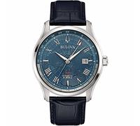 Bulova Reloj Analógico para Hombres de Automático con Correa en Cuero 96B385