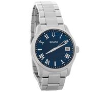 Bulova 96B386 - Reloj analógico de Cuarzo para Hombre con Correa de Acero Inoxidable, Azul, Pulsera