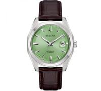 Bulova 96B427 Surveyor Mecha Classic - Reloj Hombre, Acero, Cristal Zafiro, Mecánico, 39mm, Verde