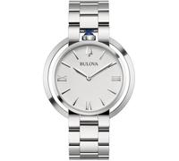Bulova Reloj analógico para mujer 96L306 Cuarzo con correa de acero inoxidable plata