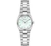 Bulova 96L353 Super Seville 25mm 3ATM Cuarzo Unisex nácar, Blanco Plata