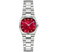 Bulova 96L354 Reloj de pulsera Super Seville 25mm 3ATM Cuarzo Unisex Rojo Plata