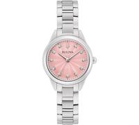 Bulova 96P249 - Reloj analógico de Cuarzo para Mujer con Correa de Acero Inoxidable, Plata, Pulsera