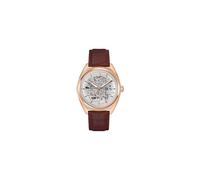 Bulova 97A175 - Reloj analógico automático para Hombre con Correa de Piel, Oro Rosa, Surveyor - Correa de Acero Inoxidable de Cuarzo, Tono Oro Rosa