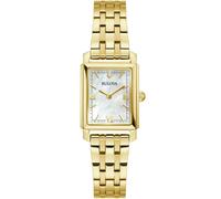 Bulova 97L177 Reloj de pulsera Sutton 21mm 3ATM Cuarzo Unisex Blanco, nácar Oro