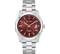 Bulova 98B422 Surveyor Mecha Classic - Reloj Hombre, Acero, Cristal Zafiro, Mecánico, 39mm, Rojo