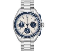 Bulova Reloj cronógrafo Lunar Pilot 98K112 Cuarzo Correa acero 5 Bar Plateado