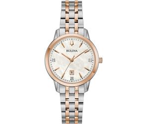 Bulova 98P213 Reloj de pulsera Sutton 31mm Cuarzo Unisex nácar Plata, Oro ros...