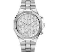 Bulova 96B408 Misc Clásico Cronógrafo 44mm Chronograph Cuarzo Unisex Plata 10...