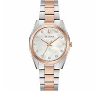 BULOVA Analógico Modelo SS Bicolor RG Classic Surveyor Lady Diamond. Marca