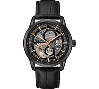 BULOVA Analógico Modelo SS Black Skeleton Sutton AUTOMATICO Gent. Marca